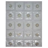 20 SILVER DIMES