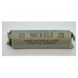 ROLL OF SILVER WARTIME NICKELS