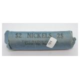 ROLL OF SILVER WARTIME NICKELS