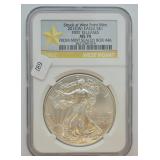 2012 W SILVER EAGLE NGC MS70
