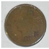1871 INDIAN HEAD CENT RARE DATE