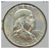 1959 FRANKLIN HALF DOLLAR  GEM