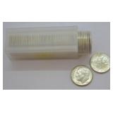 ROLL OF GEM BU 1962 D ROOSEVELT DIMES