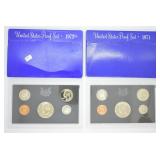 TWO PROOF SETS 1972  1971