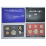 TWO PROOF SETS 1982  1971