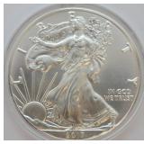 2002 SILVER EAGLE  GEM