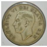1952 CANADA SILVER 50 CENT