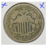 1868 SHIELD NICKEL