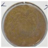 1865 TWO CeNT PIECE