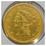 1907 QUARTER EAGLE  AU