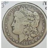 1883 CC MORGAN DOLLAR  VG