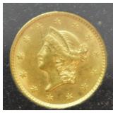 1853 GOLD DOLLAR AU DETAILS