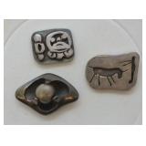 3 pcs. Sterling Southwest-style Men