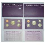 1989 & 1990 U.S. Mint Proof Sets