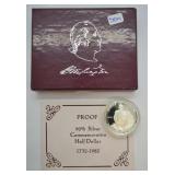 1982 S Washington Half w/ Box & Papers