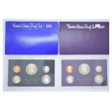 1983 & 1987 U.S. Proof Sets