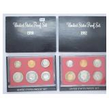 1980 & 1982 U.S. Proof Sets