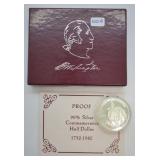 1982 S Washington Half w/ Box & Papers