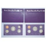 1988 & 1990 U.S. Mint Proof Sets