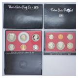 1979 & 1981 U.S. Proof Sets