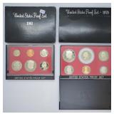 1979 & 1981 U.S. Mint Proof Sets