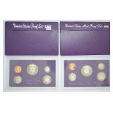 1987 & 1988 U.S. Mint Proof Sets