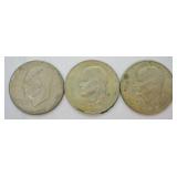 3 pcs. Ike Dollars