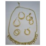 5 pcs. Gold-tone Costume Jewelry