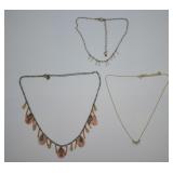 3 pcs. Costume Jewelry Necklaces