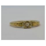 Vintage / Antique 14k Gold Diamond Engagement Ring