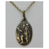 Sterling Silver St. Christopher Necklace