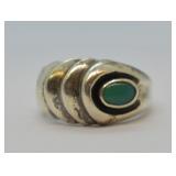 Sterling Silver Malachite Ring