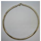 Sterling Silver Omega-style Necklace