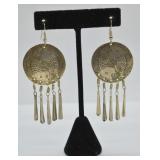 Silver Fish Dangle Earrings