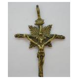 Vintage Cast-metal Crucifix Pendant