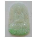 Carved Jade Buddha Pendant