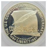 1987 PROOF CONSTITUTION SILVER DOLLAR