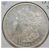 1882 S MORGAN DOLLAR  GEM