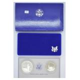 1986 PROOF LIBERTY SILVER DOLLAR & HALF