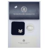 PROOF WHITE HOUSE SILVER DOLLAR W BOX PAPERS