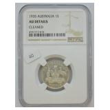 1935 AUSTRALIA SHILLING NGC AU