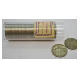 ROLL OF SILVER WARTIME NICKELS