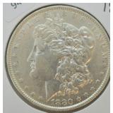 1880 O MORGAN DOLLAR  AU