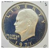 1971 S PROOF SILVER IKE DOLLAR