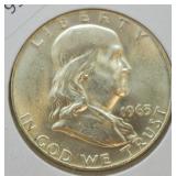 1963 D FRANKLIN HALF DOLLAR  CHOICE BU FBL