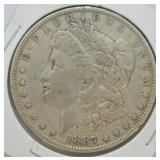 1887 MORGAN DOLLAR  VF