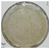 1861 SILVER KURUSH  VG   SIZE OF SILVER DOLLAR