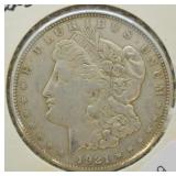 1921 S MORGAN DOLLAR  VF