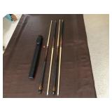 Pool Cue Sticks (4), Cue Tip Cleaner and more