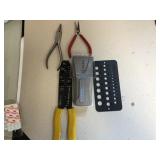 Striper, Stud Finder and pliers